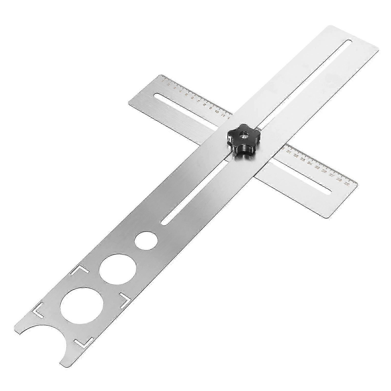 Ceramic Tile Hole Locator Durable Silver 59.5x8x1cm