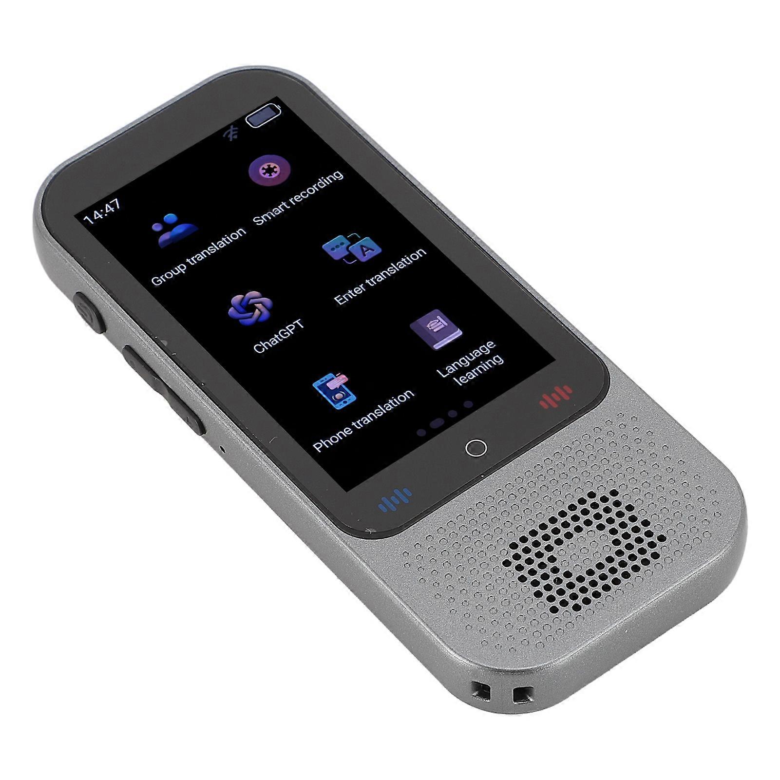 Language Translator 1GB 8GB Wireless Bluetooth Online Two Way Real Time 138 Languages Voice Translation Device with 3 Inch Touchscreen for Travel 