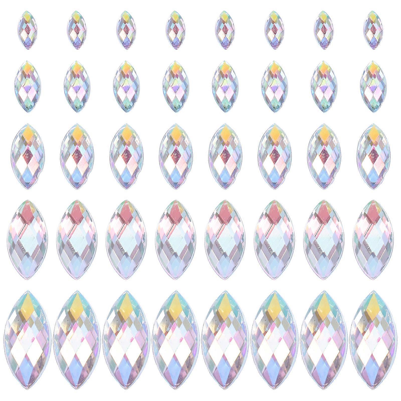 600pcs Acrylic AB Color Gems for DIY Jewelry, Crafts, Phone Cases & Embellishments – Easy Application & Versatile Decoration