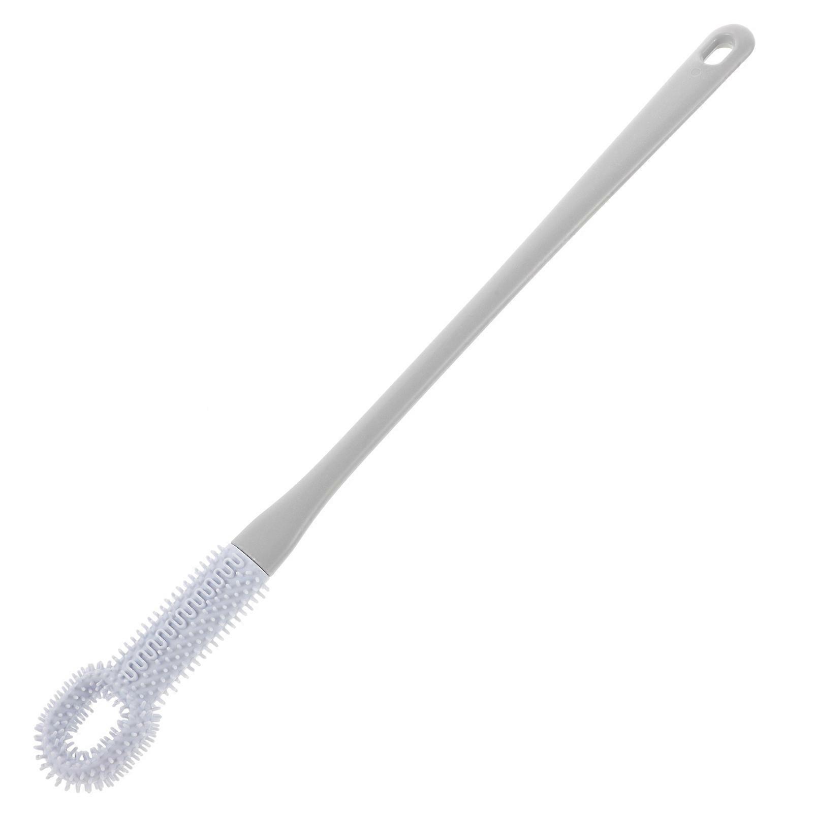 Soft Silicone Foot Brush with Ergonomic Handle for Shower Use – Toe Cleaner and Dead Skin Remover for Elderly and Disabled