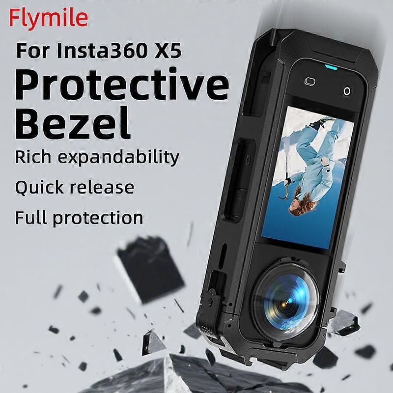 Camera Locking Protective Bezel Quick Release Expanding Bezel for Insta360 X5