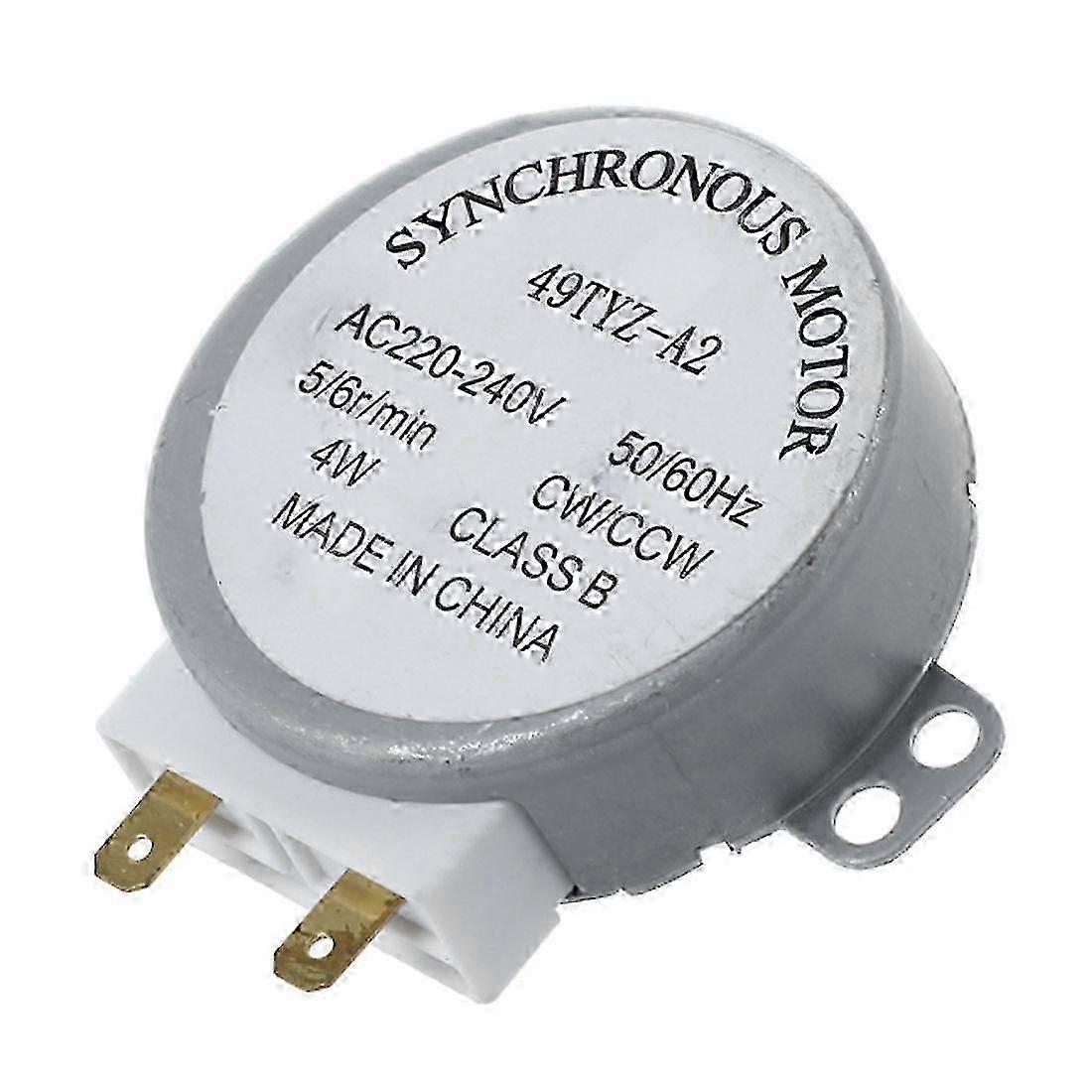 4W Turntable Synchronous Motor for Mini Oven, Suitable for Appliances Operating at AC 220-240V 50/60Hz and 5/6RPM