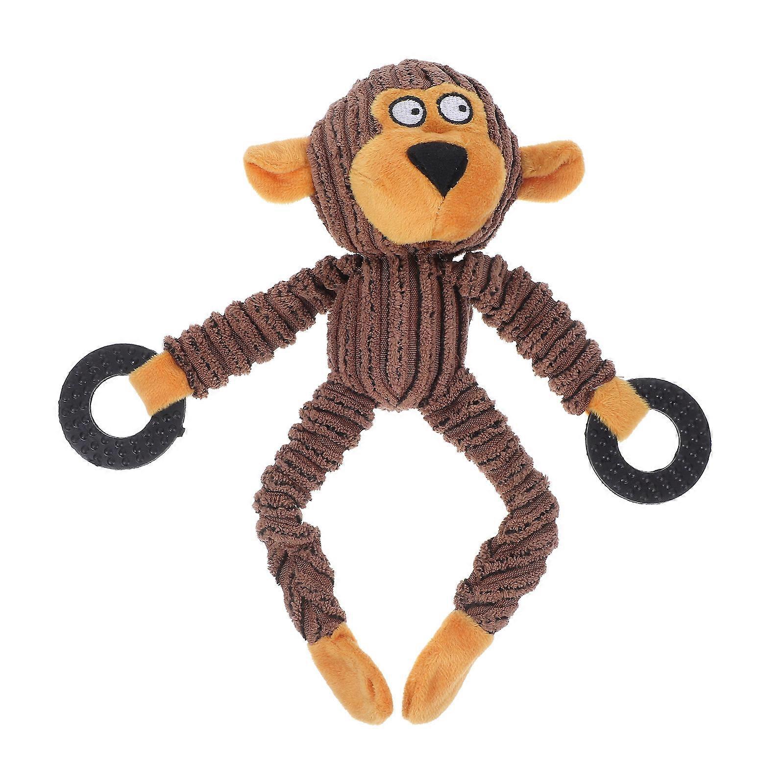 Adorable Cartoon Monkey Plaything, Supports Behavioral Training and Keeps Dogs Engaged