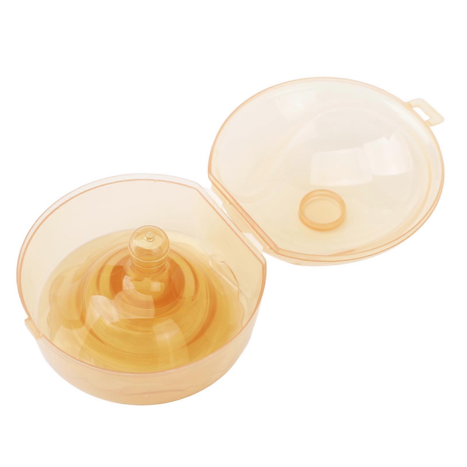 Silicone Nipple Shields Double Layers Prevent Biting Breastfeeding Nipple Protector for Flat Inverted Nipples 