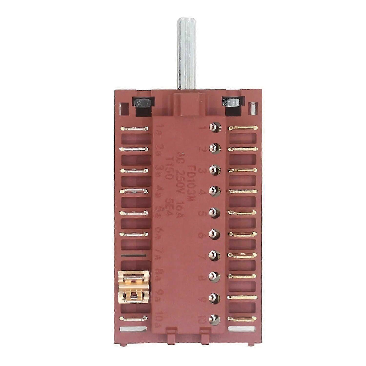 FD103 Position switch for Oven Steamer Electric stove Toggle Rotary Function switch 1pcs 16A 250V 5+0