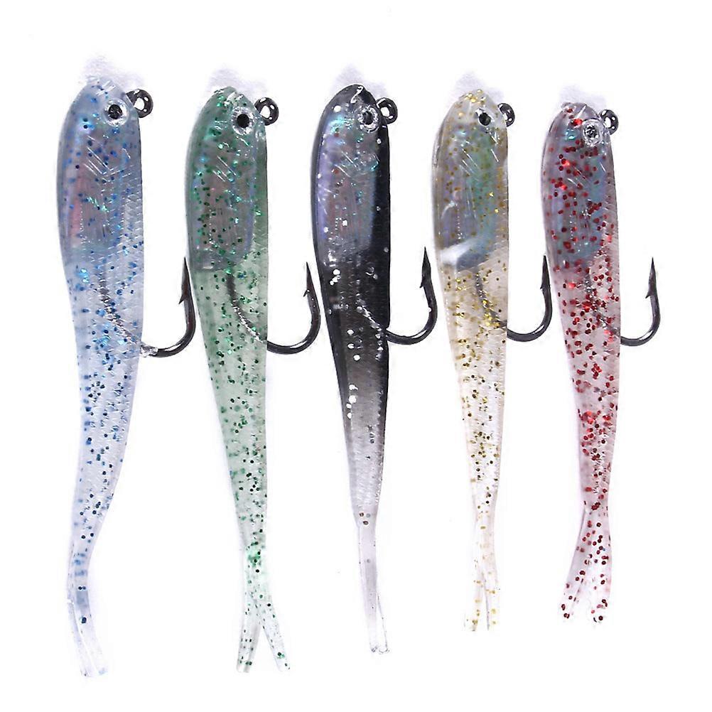 Lebensechte Angelköder Simulation Fischform Köder Angler Angelzubehör 5Pcs