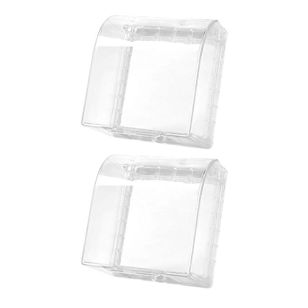 Dustproof Receptacle Case Protector 86 Type ABS Material For Indoor Swimming Pools Moisture Protection 2Pcs