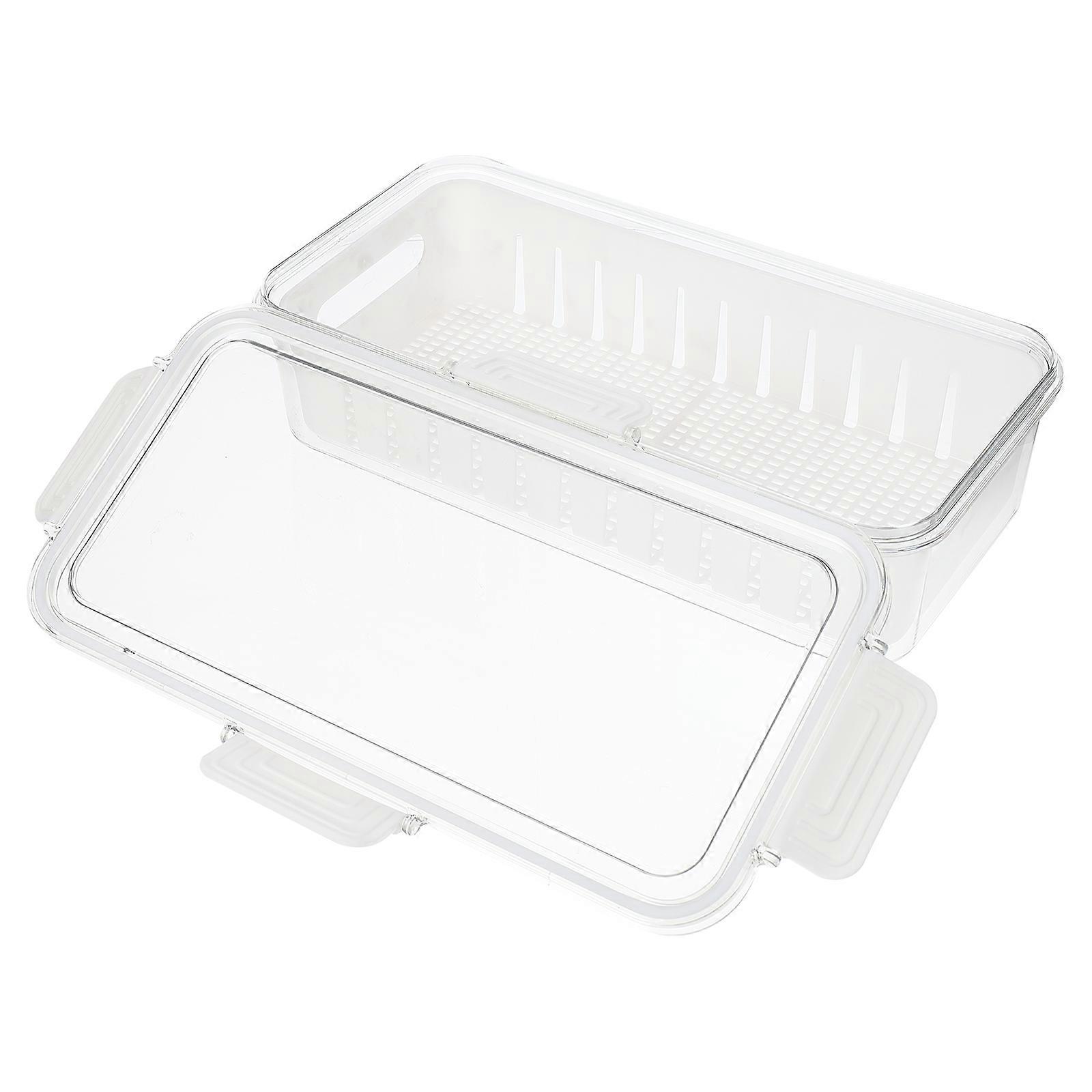White Plastic Drain Box for Storage with Multifunctional Structure and Reliable Use Experience 1Pc