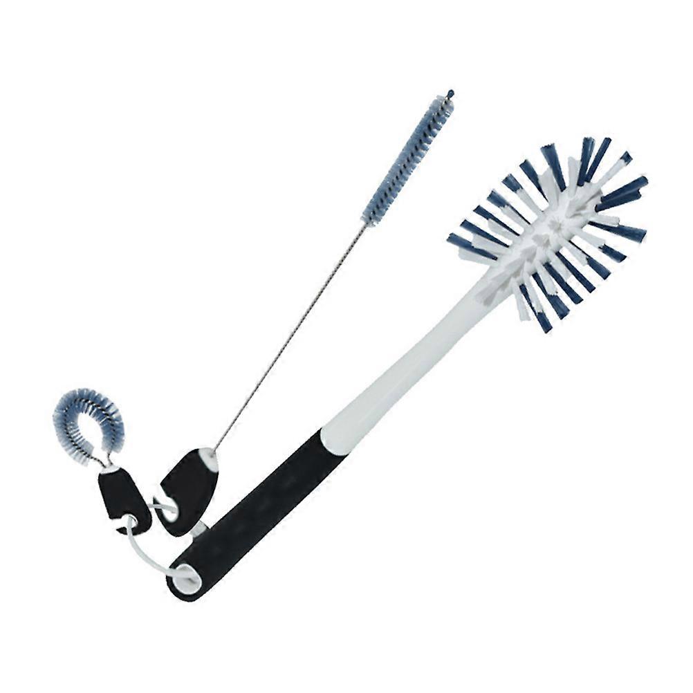 Straw Cleaner Three-Piece Assorted with Non-Slip Handles