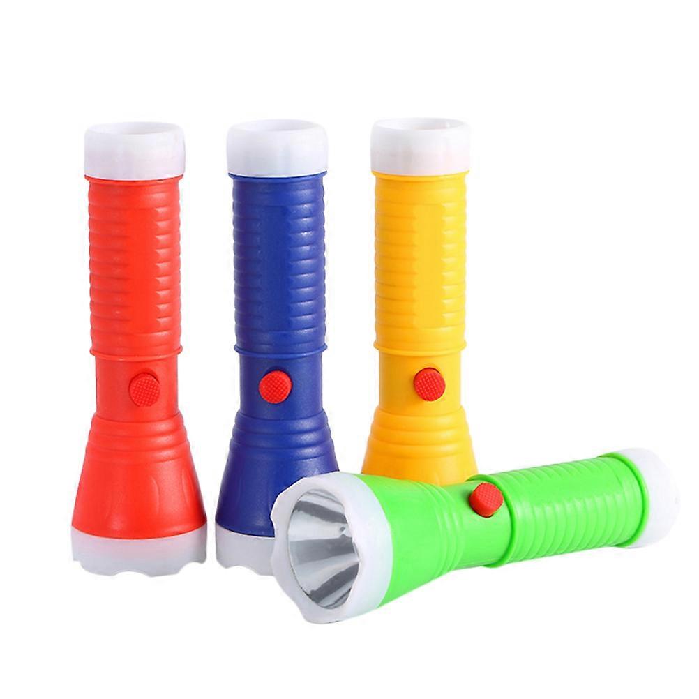 Flashlight Small Portable Illumination for Cycling Mixed Color 4Pcs