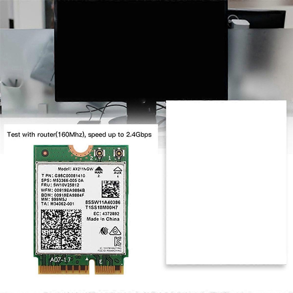 WiFi 6E AX211NGW Tri Band 2.4G/5G/6Ghz Wireless Network Wifi Card