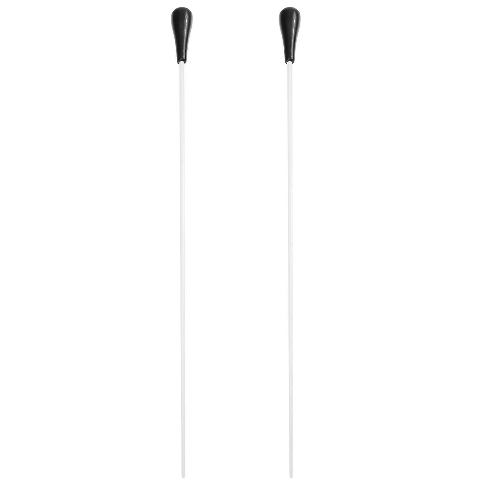 Music Conducting Stick Useful Senior Marching Band Durable Resin Stage Performance 2Pcs