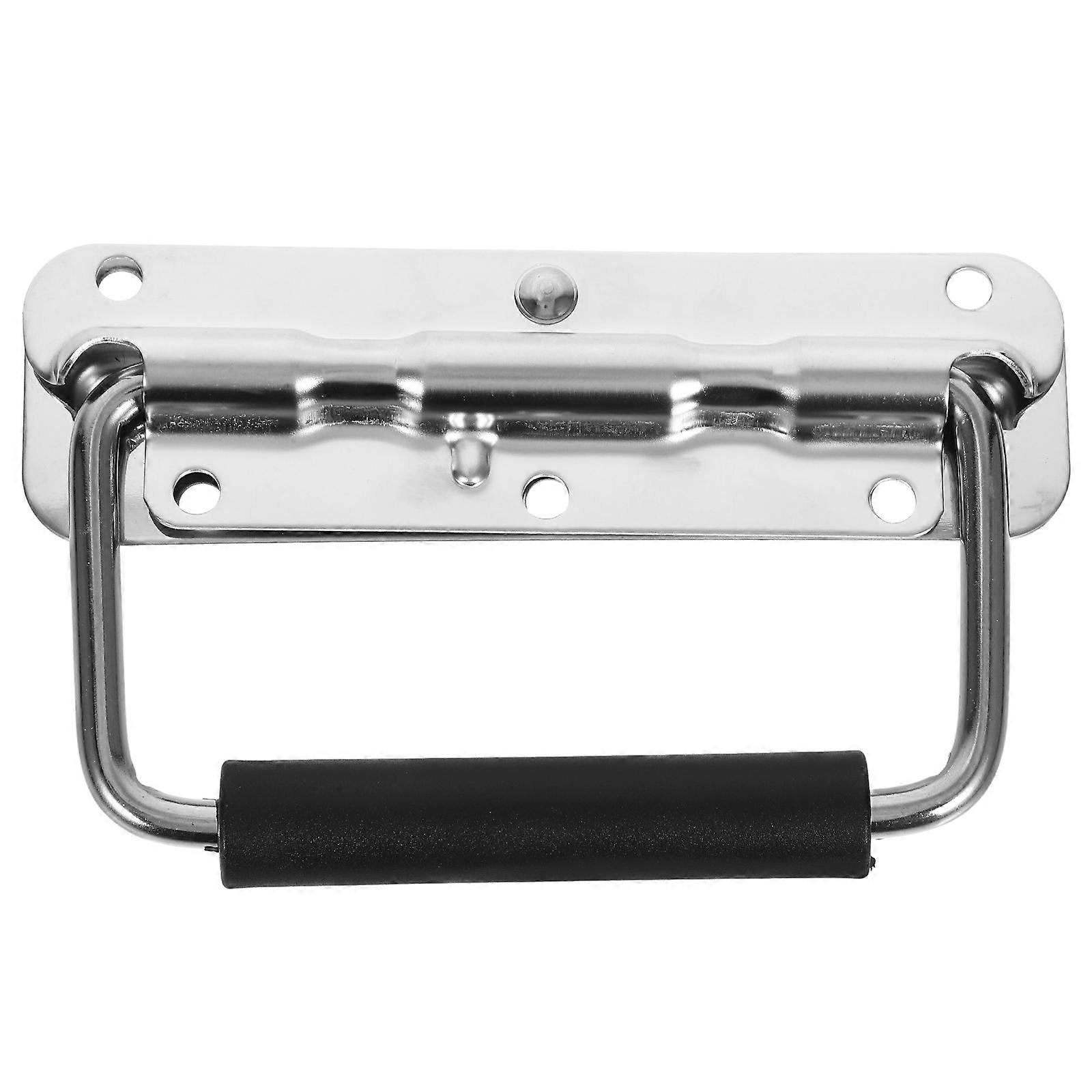 Folding Handle Heavy Duty Stainless Steel Toolbox Portable Storage DIY Projects 1Pcs