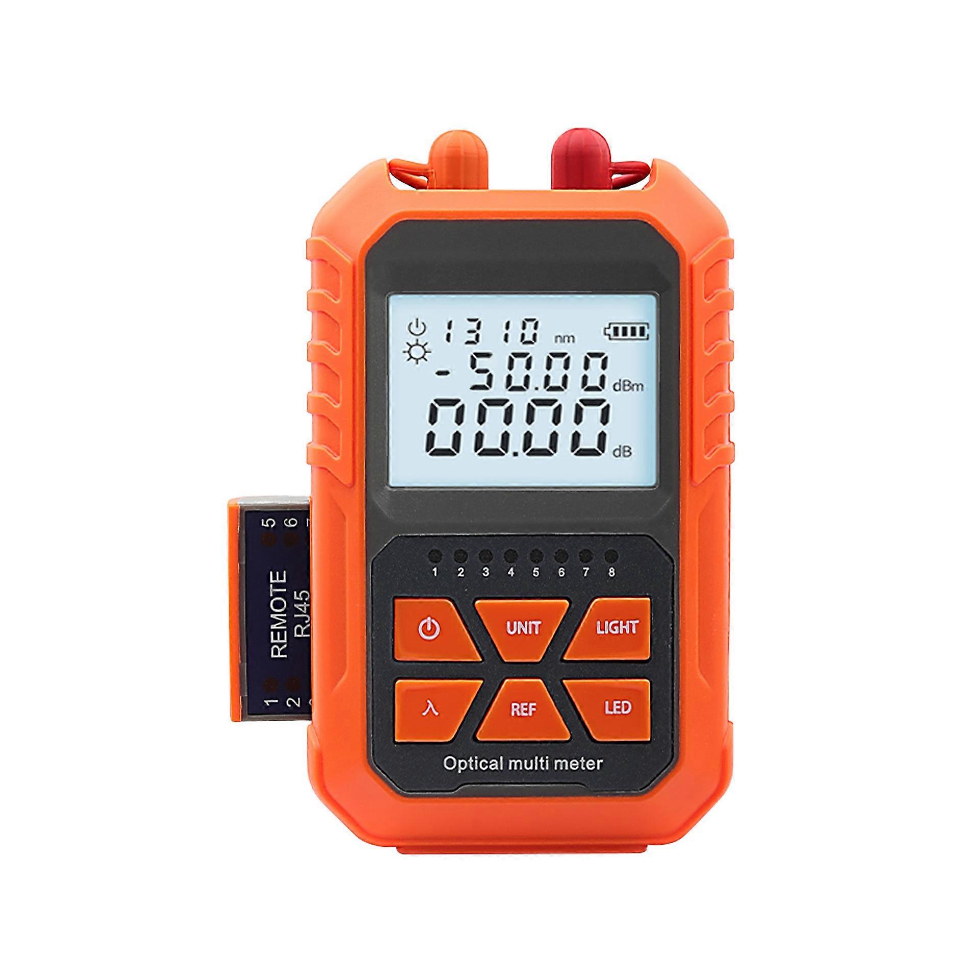 Merač výkonu 4 v 1 5 km LED osvetlenie Tester optických káblov