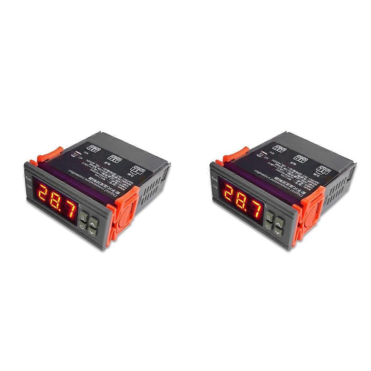 2X MH1210W Digital Temperature Controller AC90-250V 10A 220V Thermostat Regulator with Sensor,Heatin