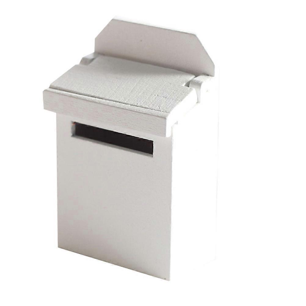 Durable Mini Mailbox Decor for Home Adornment Crafted with Premium Synthetic Material White
