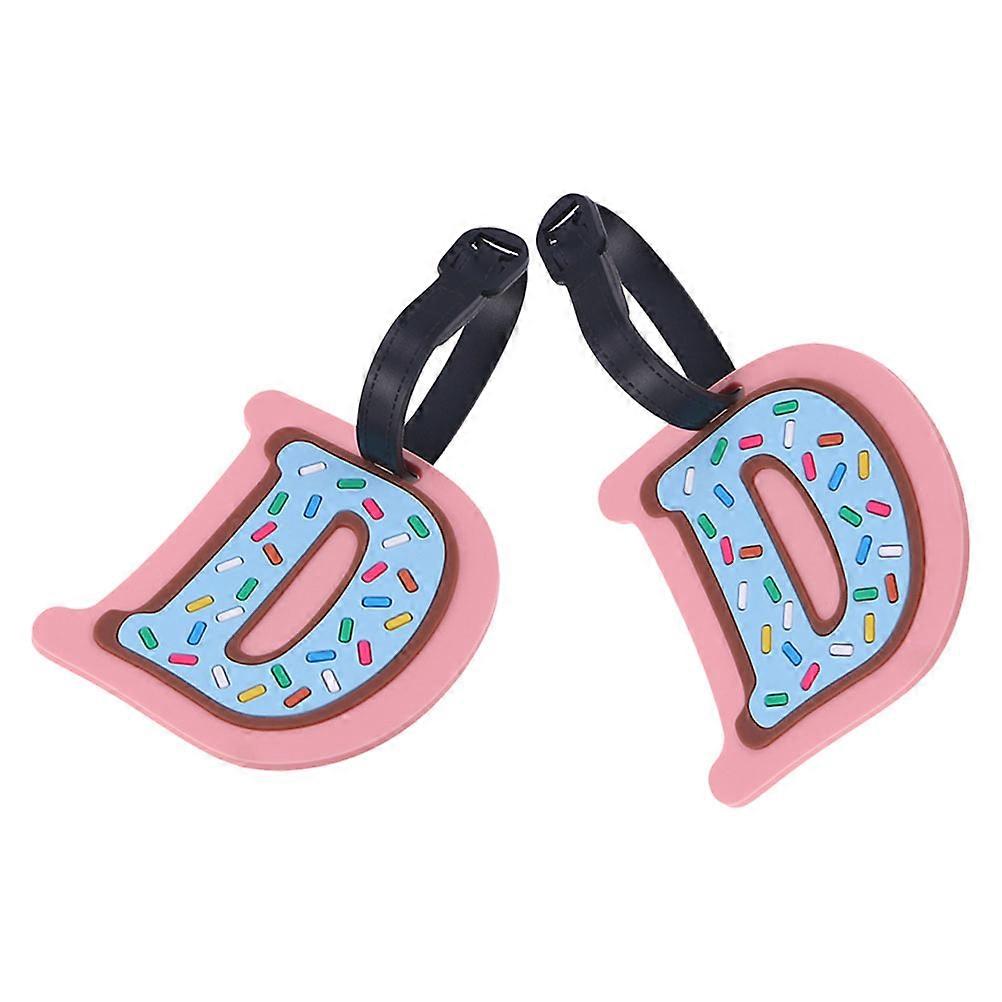 Here's a polished and professional product description based on your input:
**2PCS PVC Suitcase Tags with Alphabet Design – Travel Baggage