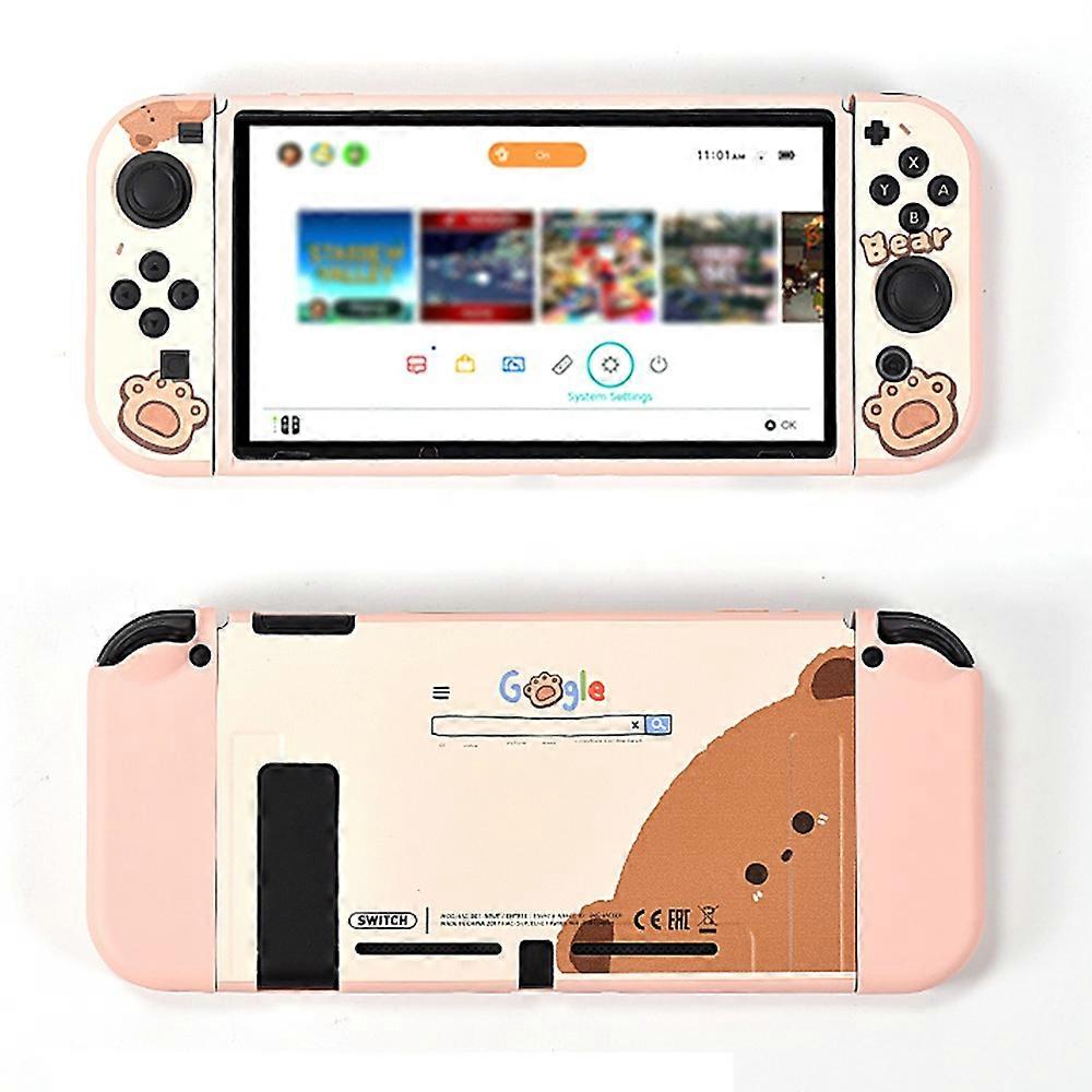 DATA FROG For Nintendo Switch Stylish Printed Protective Case Game Console Anti-drop TPU Shell