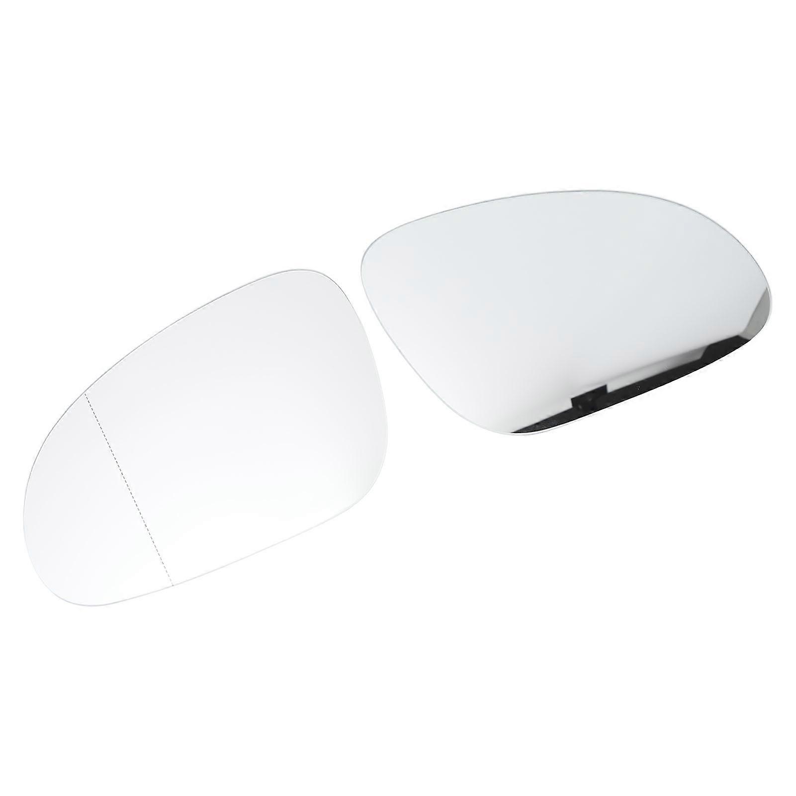 2Pcs Wing Mirror Glass 7M3857521F Heated Clear Rearview Mirror Glass For Eos 1F7 1F8 03.06 to 05.08 
