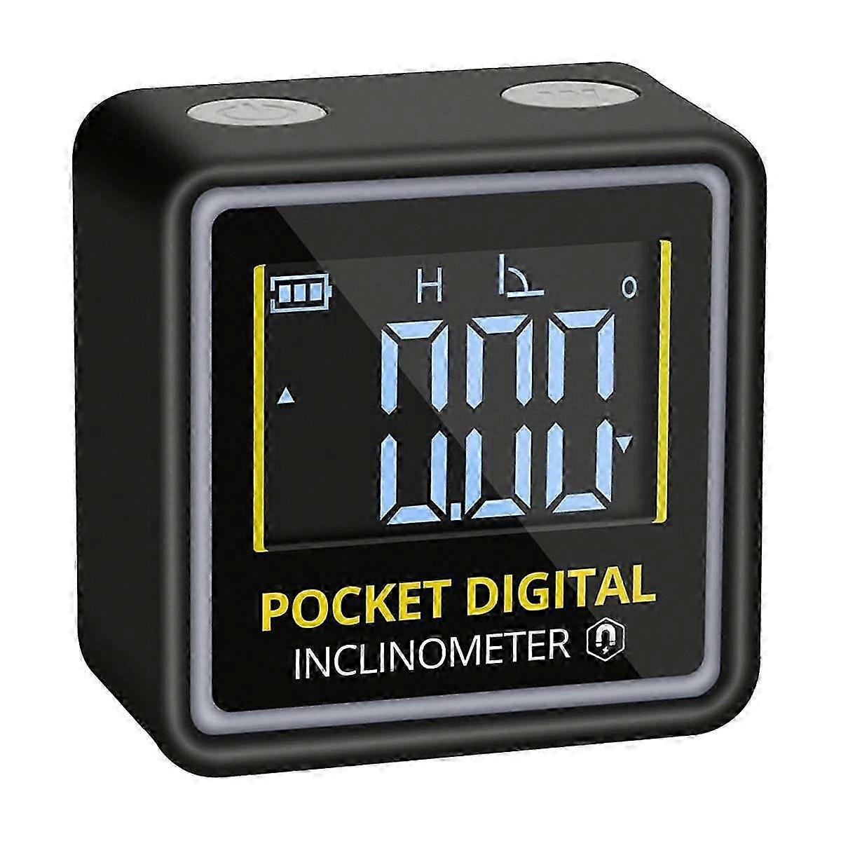 Rechargeable Mini Digital Angel Finder Level Box Protractor with Magnetic Base Backlight for Woodworking