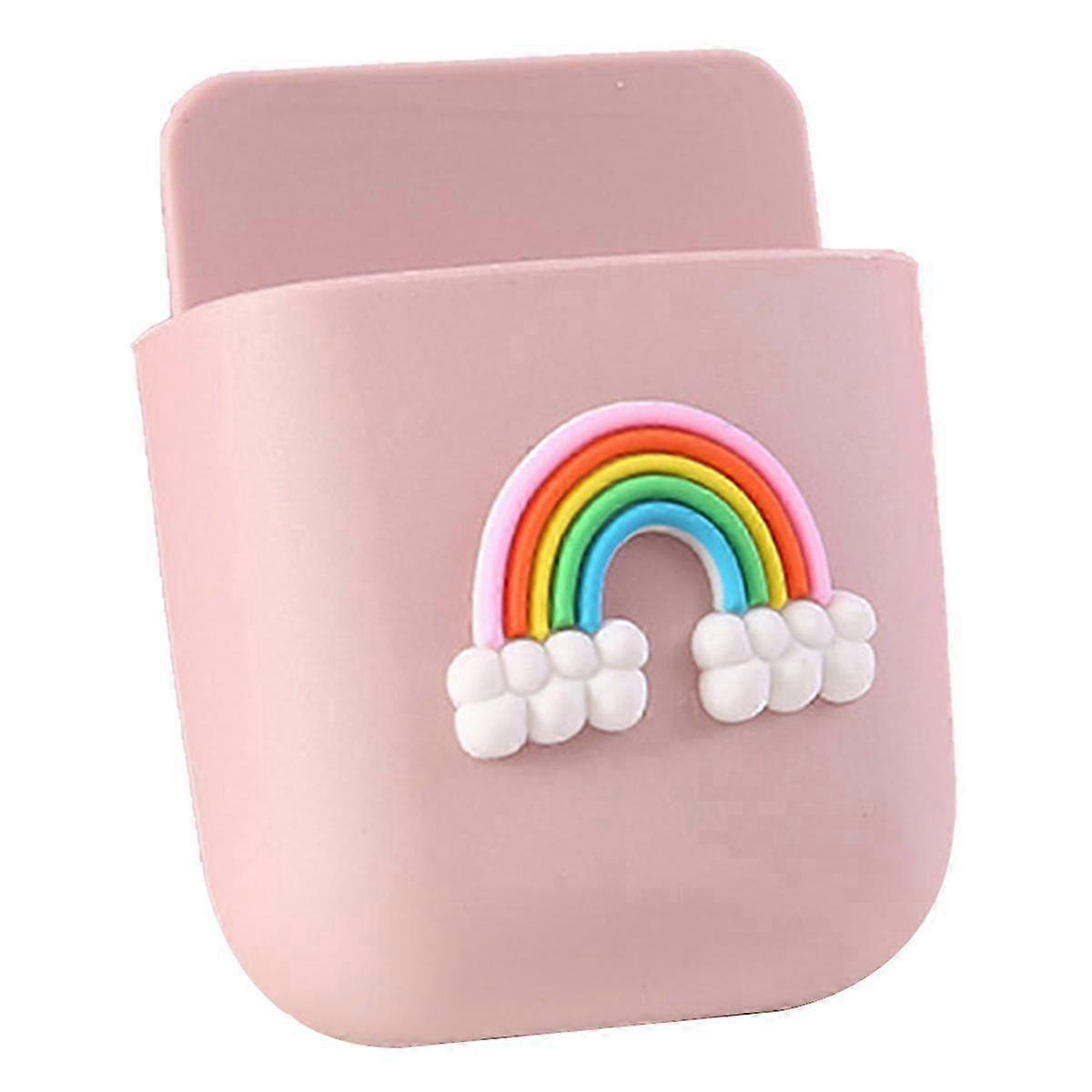 Cute Wall Mounted Storage Box for Home Decoration (Rainbow Pattern)