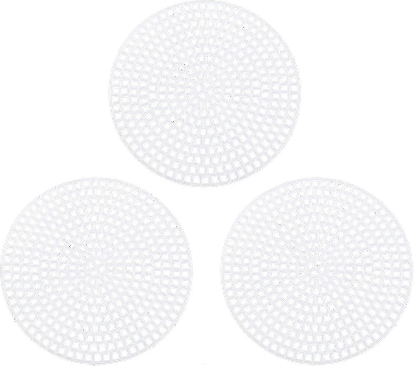 10pcs Round Plastic Canvas Sheets for DIY Embroidery Projects