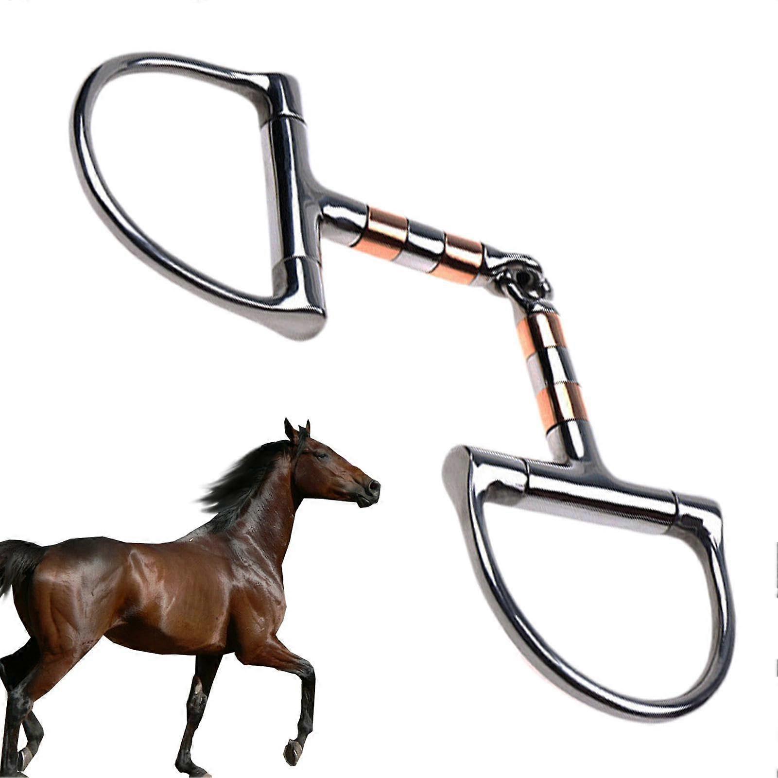 Copper Roller Mouth Bit, DRing Horse Bit for Racing and Training