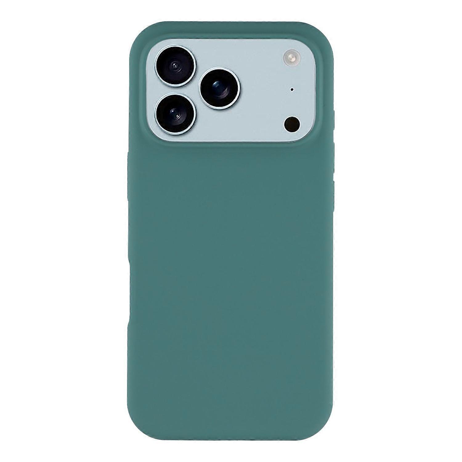 For iPhone 17 Pro Case Solid Silicone Shockproof Phone Back Cover