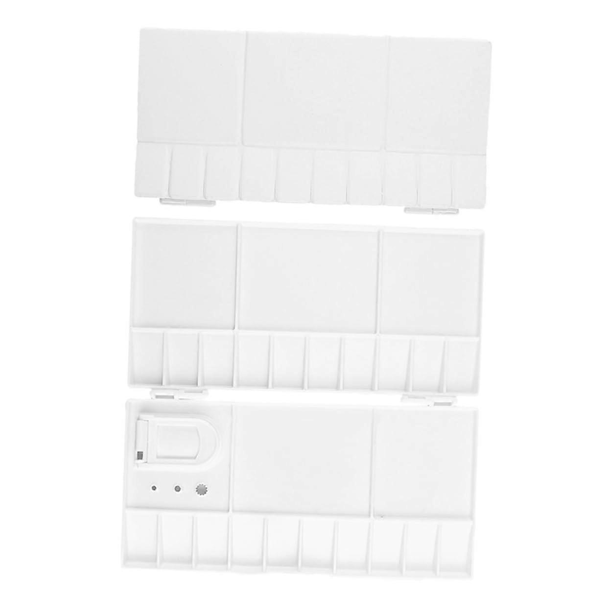 2 pieces plastic watercolor paint tablet watercolor palettes case folding palette for watercolor reusable artist palette sketchbook