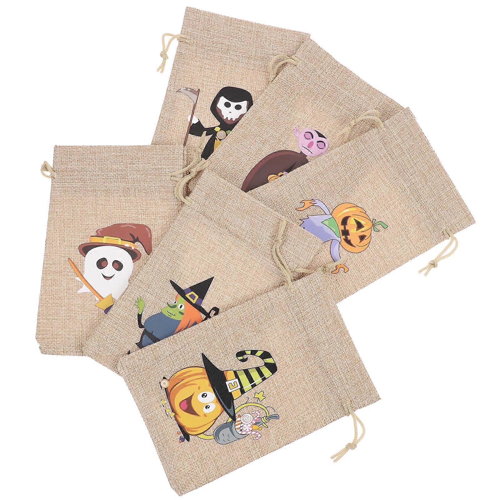 It looks like you're referring to a product listing for **Halloween themed drawstring pouch bags**. Here's a refined and more complete product
