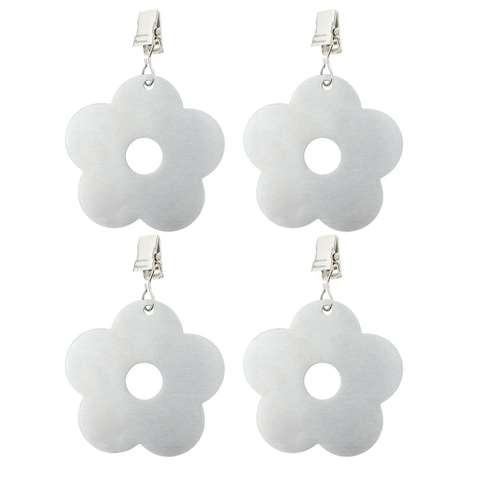 Stainless Steel Tablecloth Weights 4Pcs Design Table Cloth Holders for Tablecloth Use