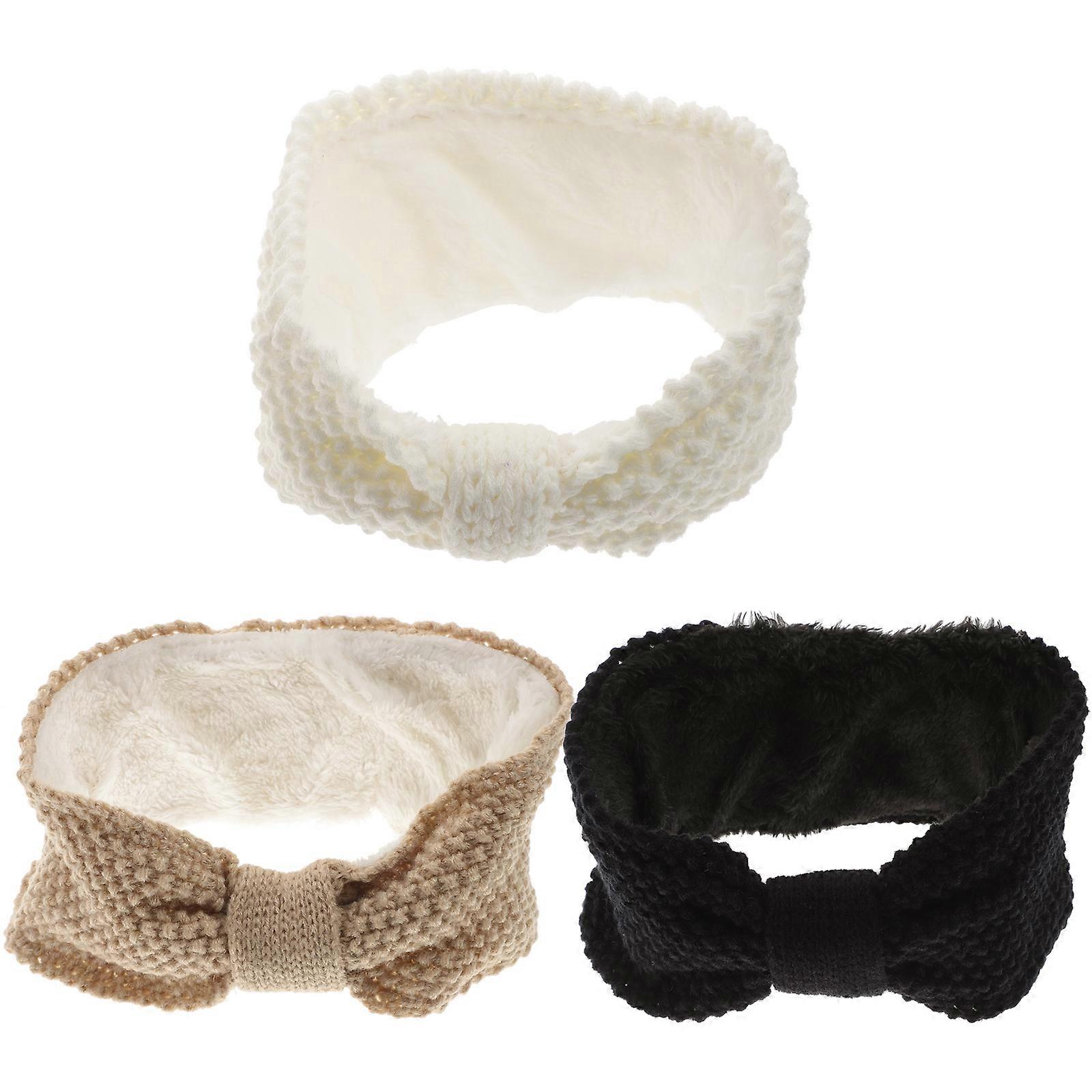 Ear Warmer Headbands Women Winter Knitted Headband Assorted Color Warmers 3Pcs