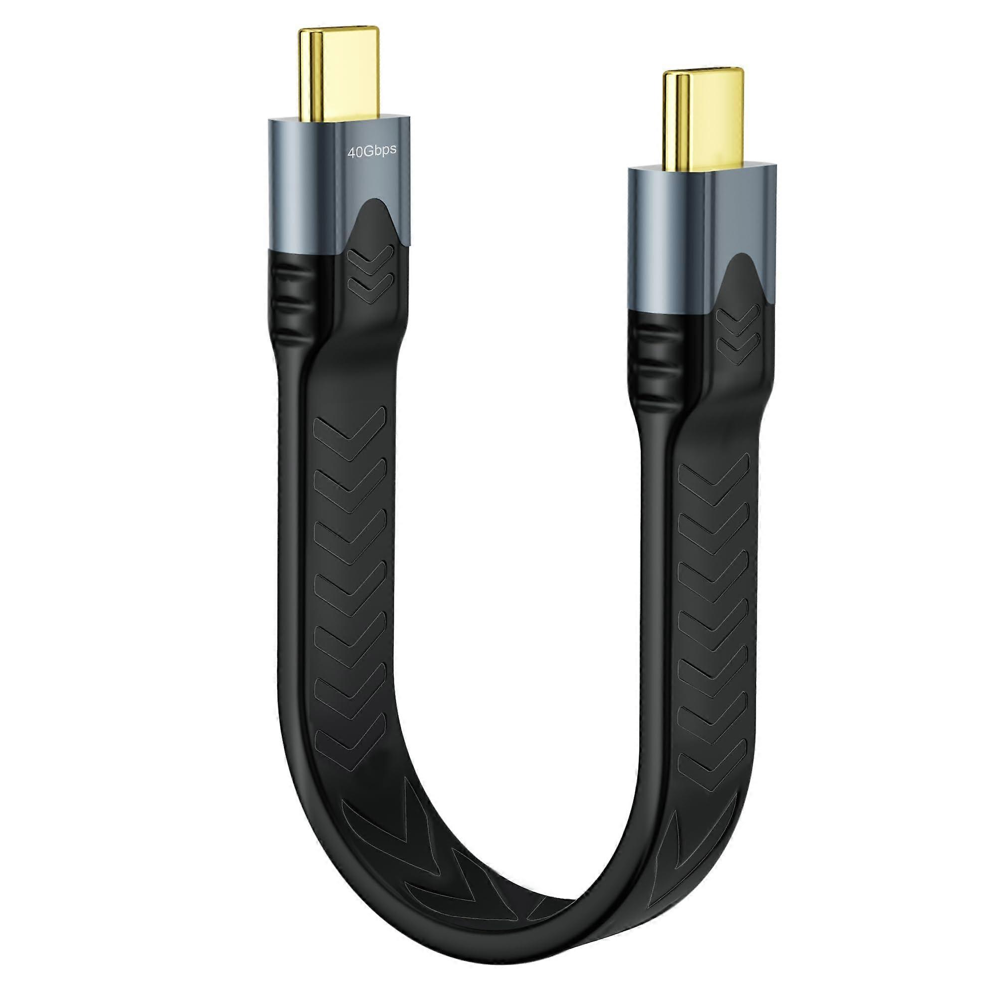 USB C to USB C Cable Short, USB 3.2 Gen 2 40Gbps, PD 100W Fast Charge for Galaxy S24, iPhone 16, MacBook