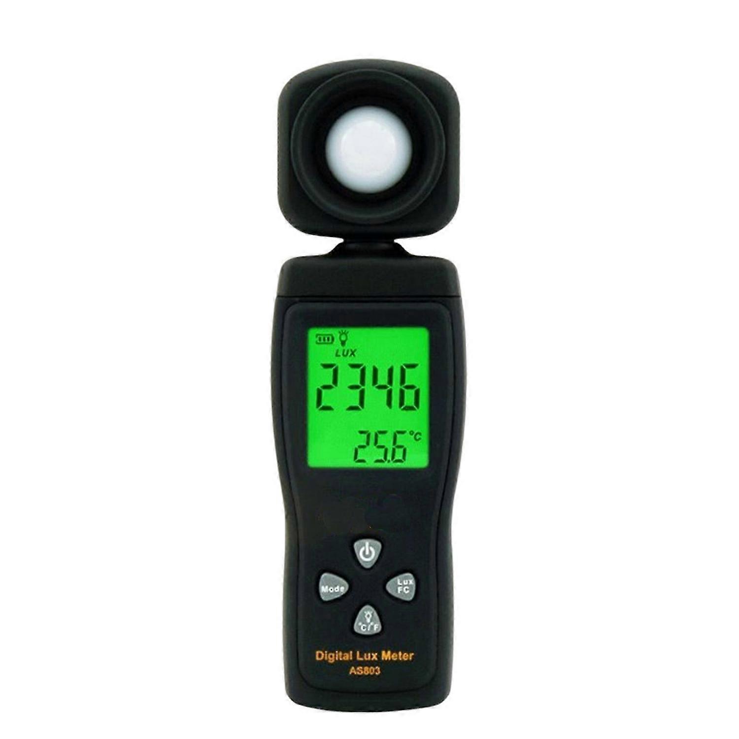 AS803 Lux/Fc Photometer Photography Light Meter LCD Digital Luxmeter Luminometer FT
