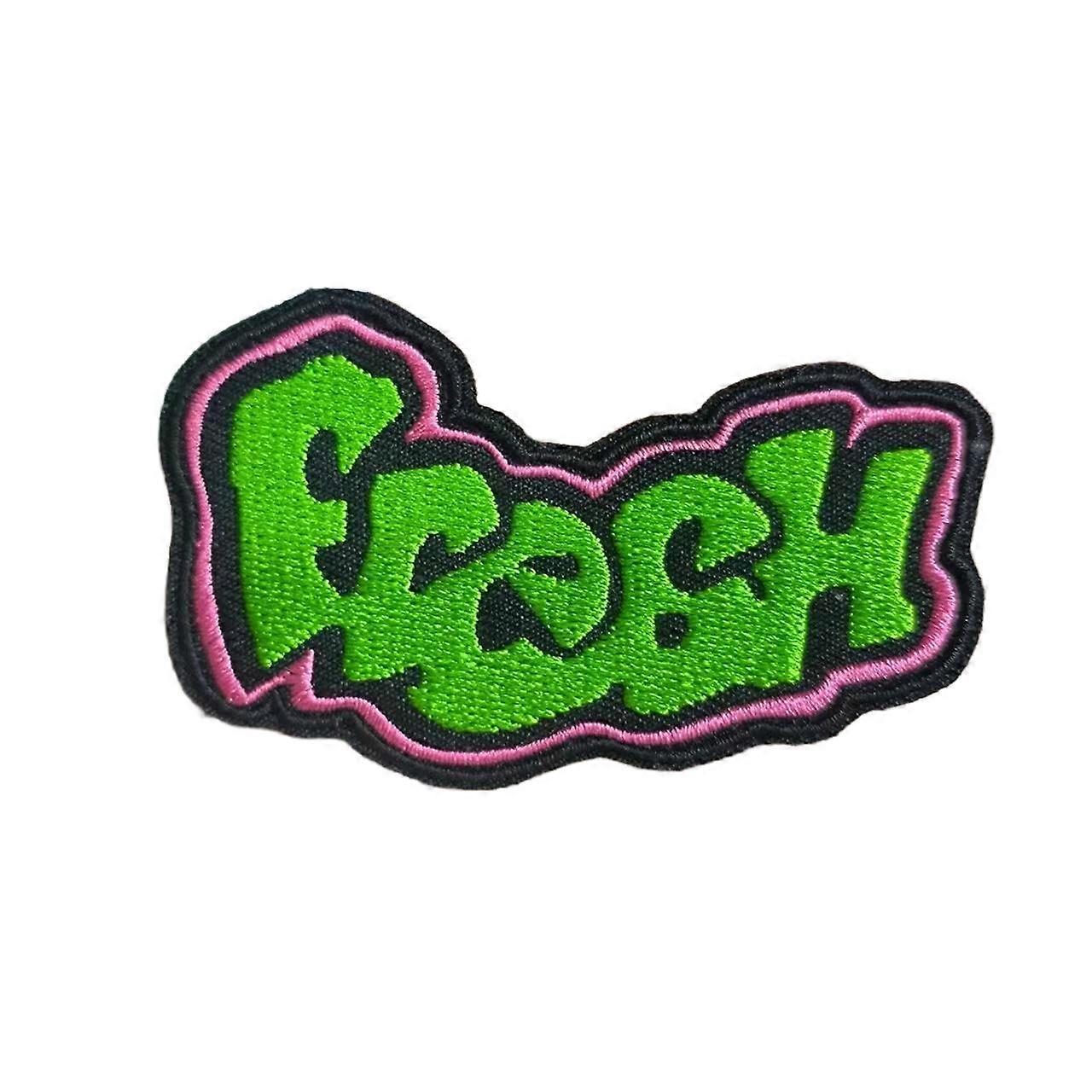90s Graffiti Patch Iron On/Sew On, Fully Embroidered Cool