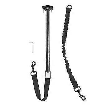 Bike Dog Leash Nylon Metal Retractable Hands Free Pet Leash for Cycling Exercising Training Jogging