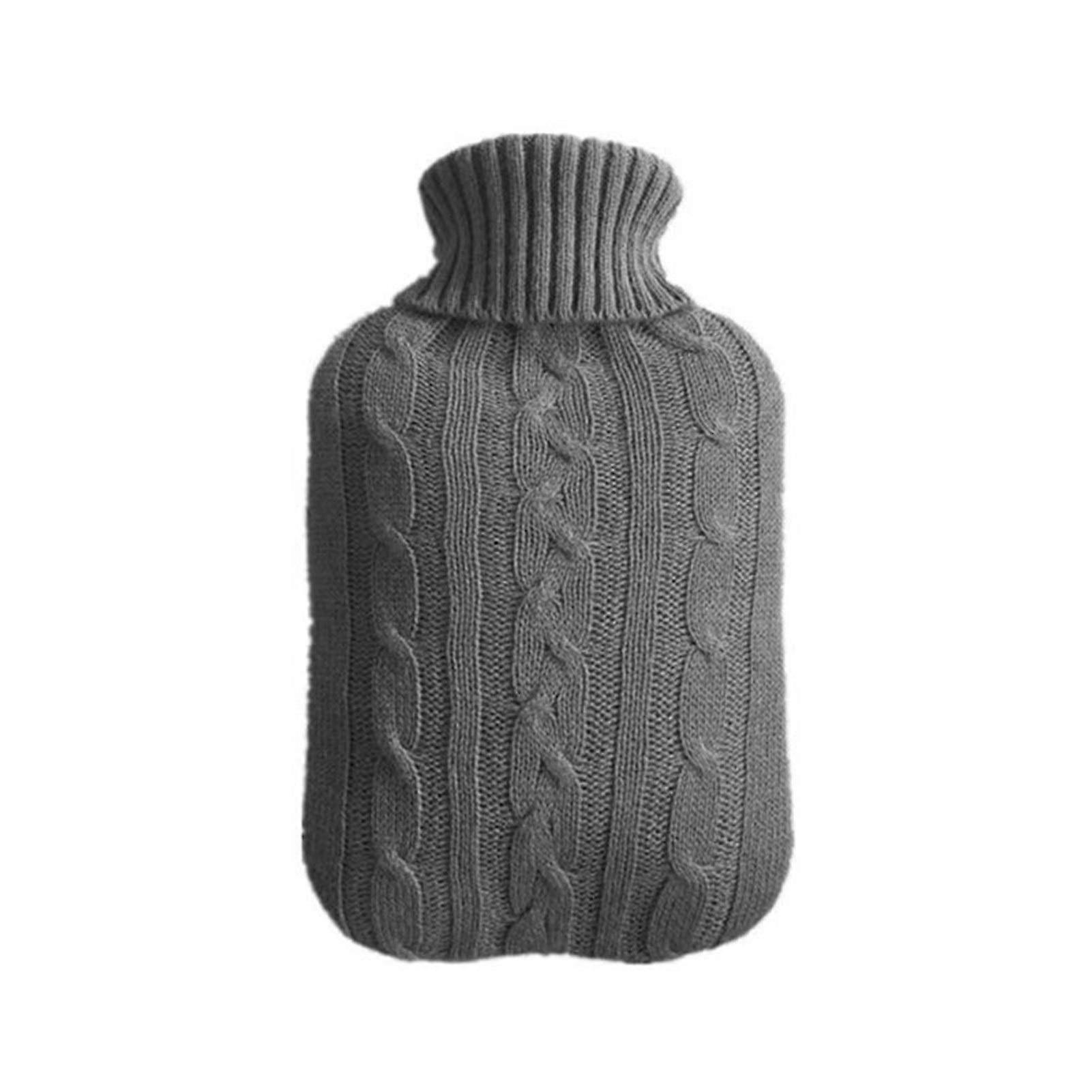 Hot Water Bag For Pain Relief 2000ml With Knitted Cover, Washable Removable, Cold Proof & Anti-Scald Protection (Color: 4)