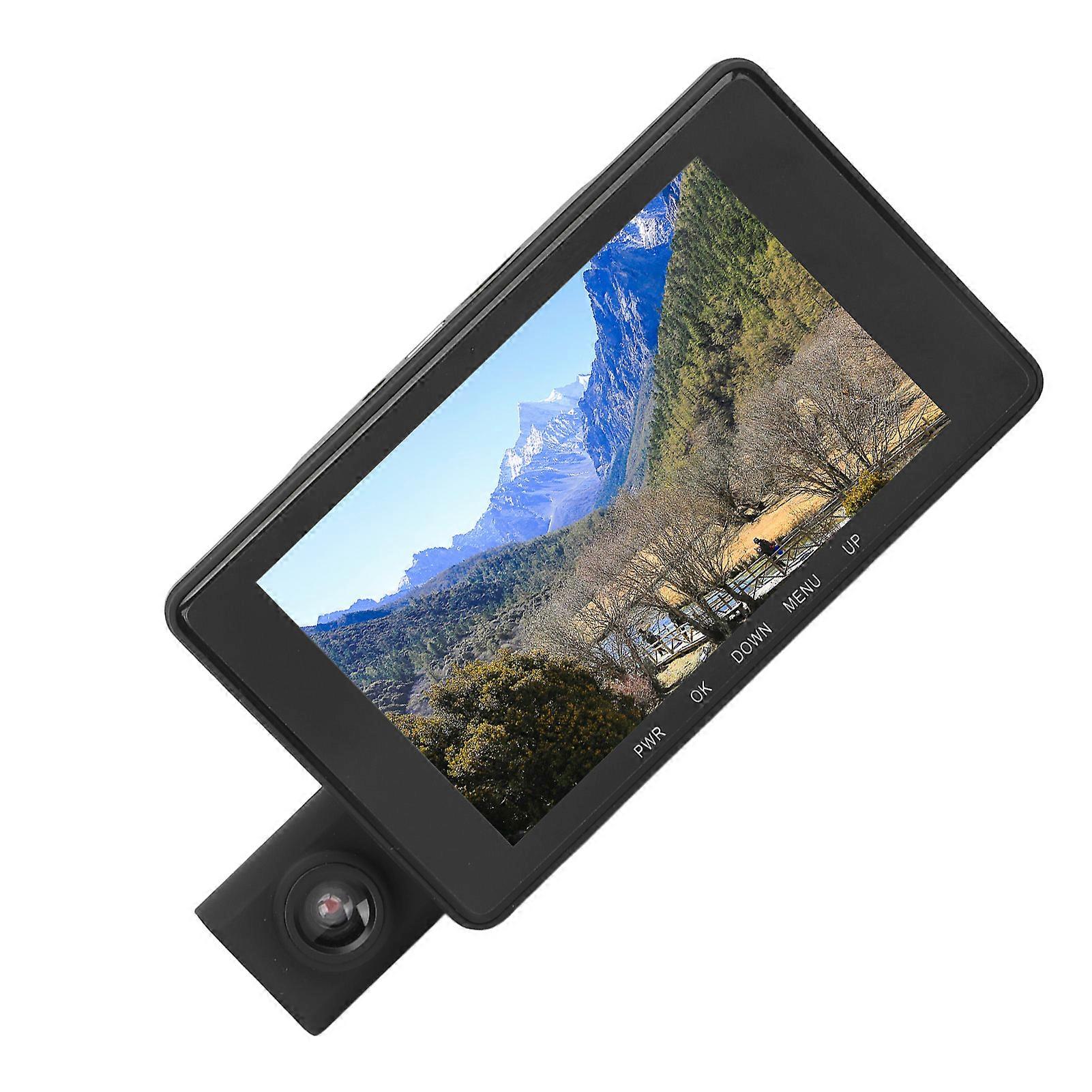 Dash Cam 4 Inch HD 1080P Intelligent Motion Detection Front and Rear Driving Video Recorder A6 