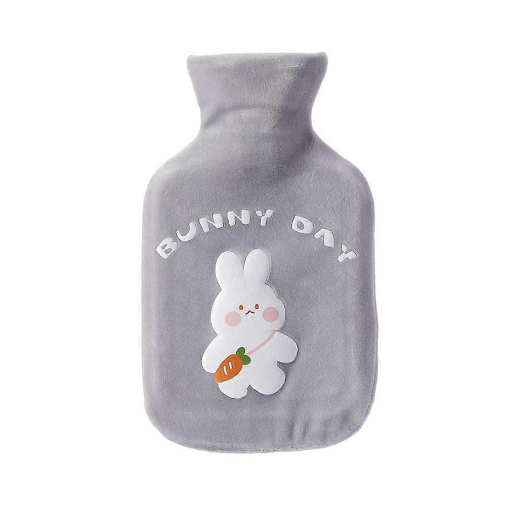 Hot Water Bottle Bag Hand Warmer Animal Pattern Winter Warm Abdominal Pain Relief (B