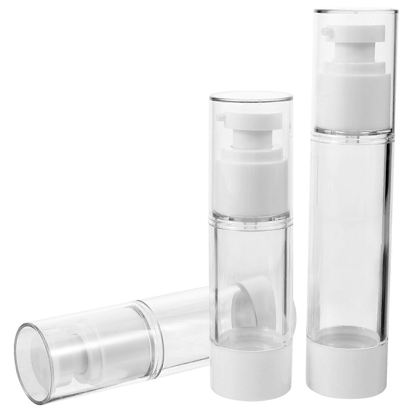 3pcs Portable Lotion Bottles Refillable Travel Containers for Shampoo & Conditioner – Durable Vacuum Emulsion Bottles for Cosmetic Storage