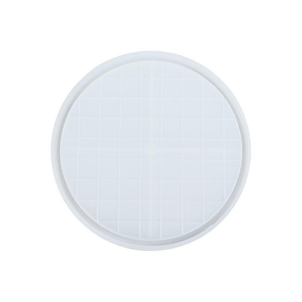 Resin Tray Molds Gridiron-Pattern Bottom Square Plate Silicone Mold DIY Tray