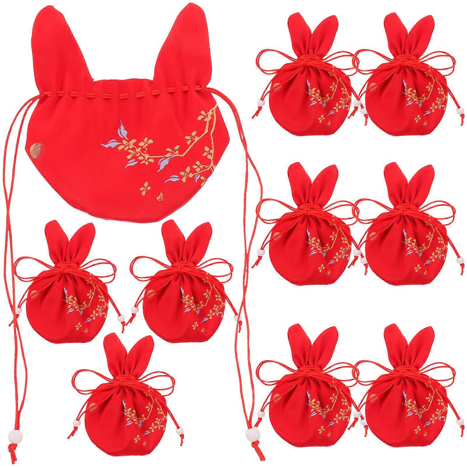 Empty Lavender Drawstring Bag Set Classic Aesthetics Car Decor Lightweight 12X8CM 10Pcs