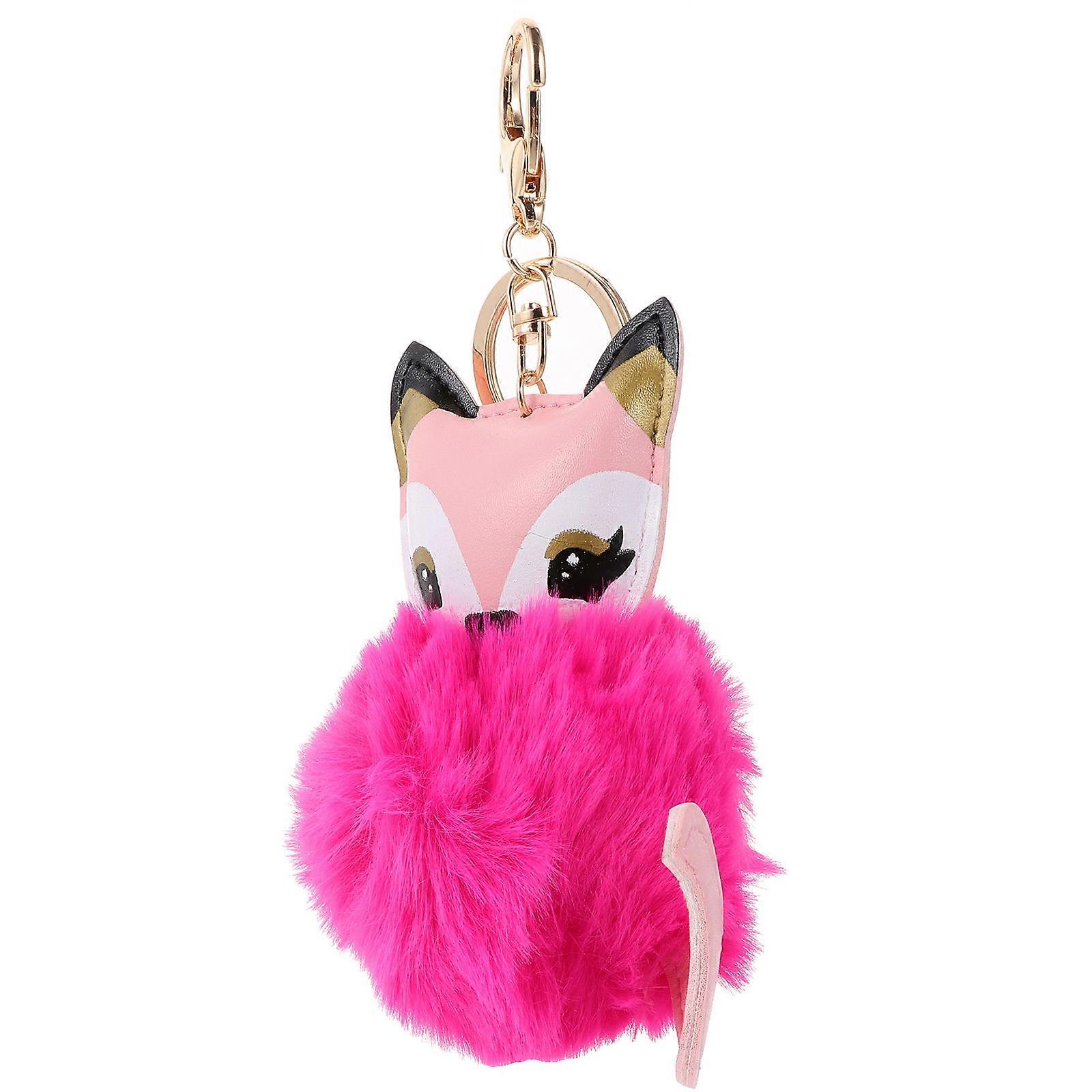 Bag Decoration Pendant Key Chain Fox Shape For Keys Car Pendents 1Pc