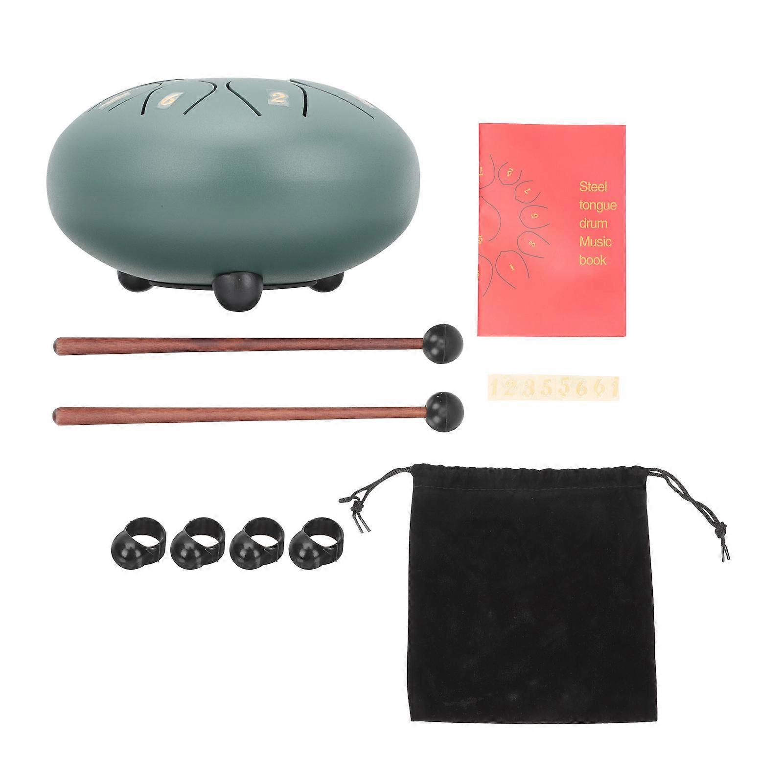 Portable Steel Tongue Drum Set Ethereal Percussion Instrument for Adults, Stress Relief & Performance in Concerts or Yoga Sessions