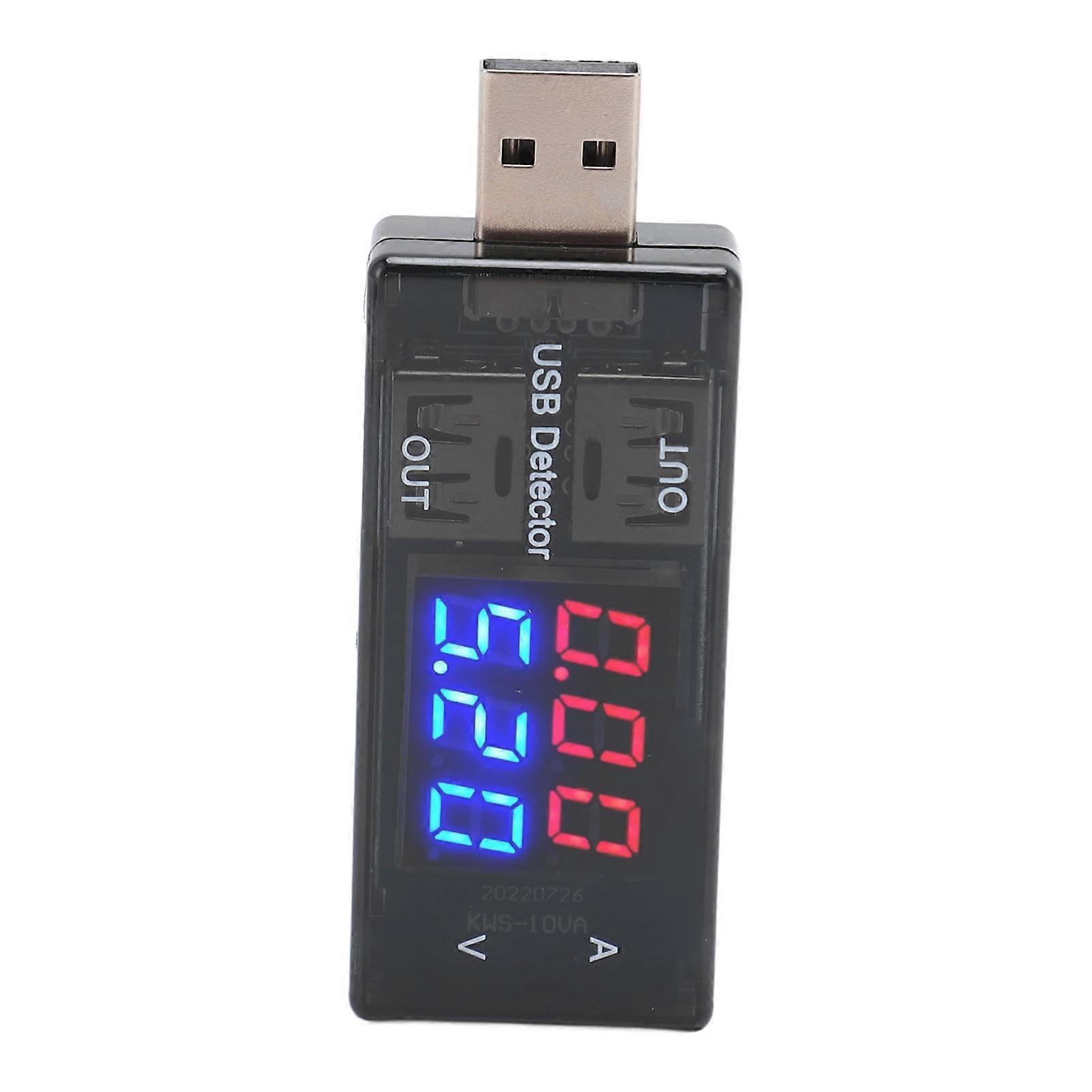 High Accuracy Dual USB Tester with Voltage Current Display for Multiple Power Outputs