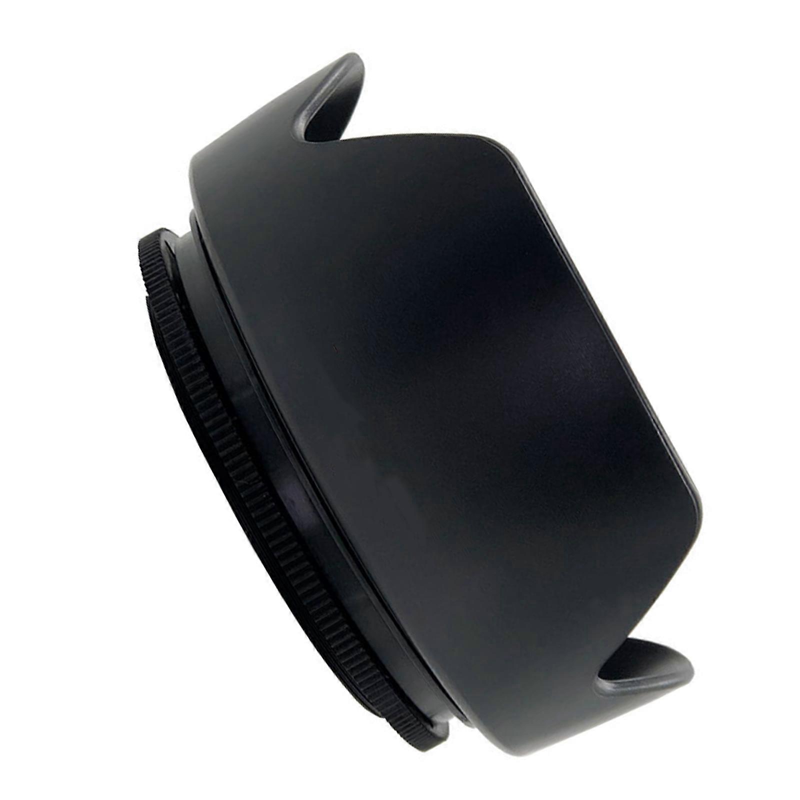 Thread Mount 72mm Universal Camera Lens Shade Reversible Storage Capability Scratch Resistant ABS Multicolor