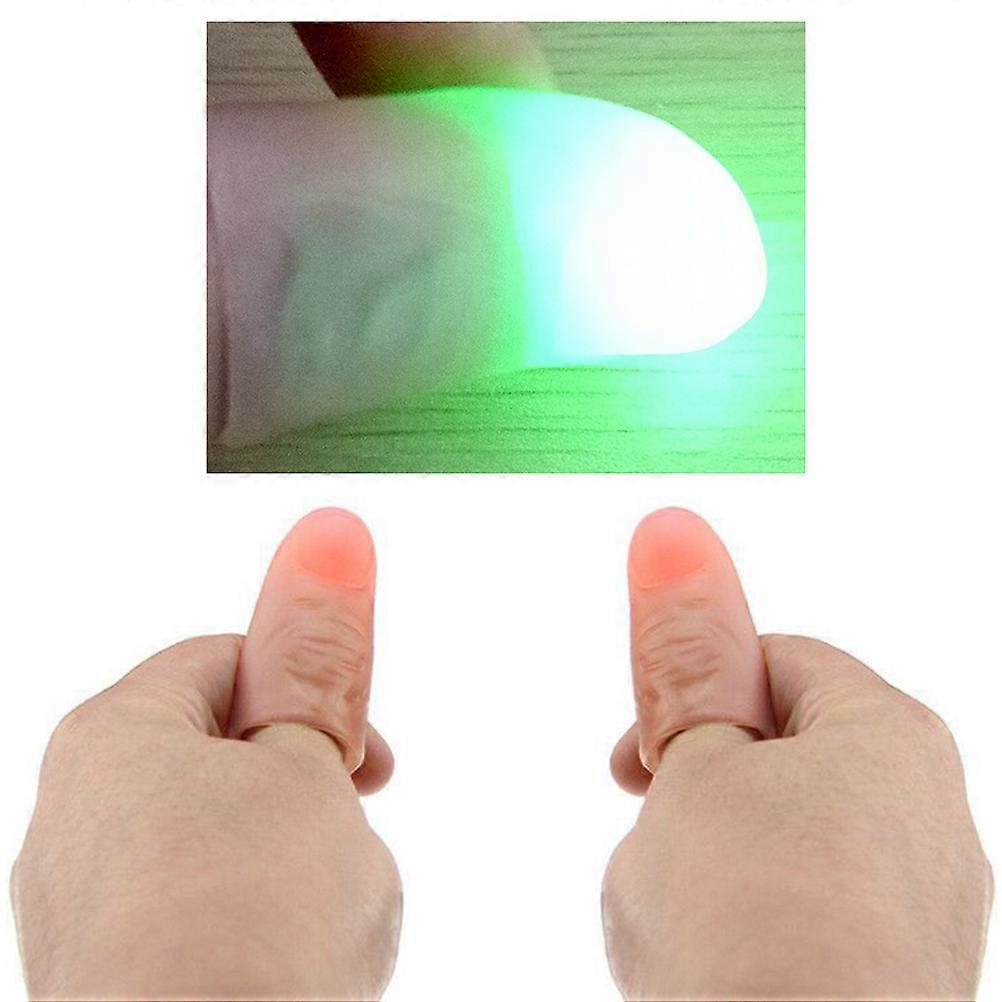 Trick Thumb Light Finger Flashlights Performance Enhancement LED Technology Party Shows 1Pair