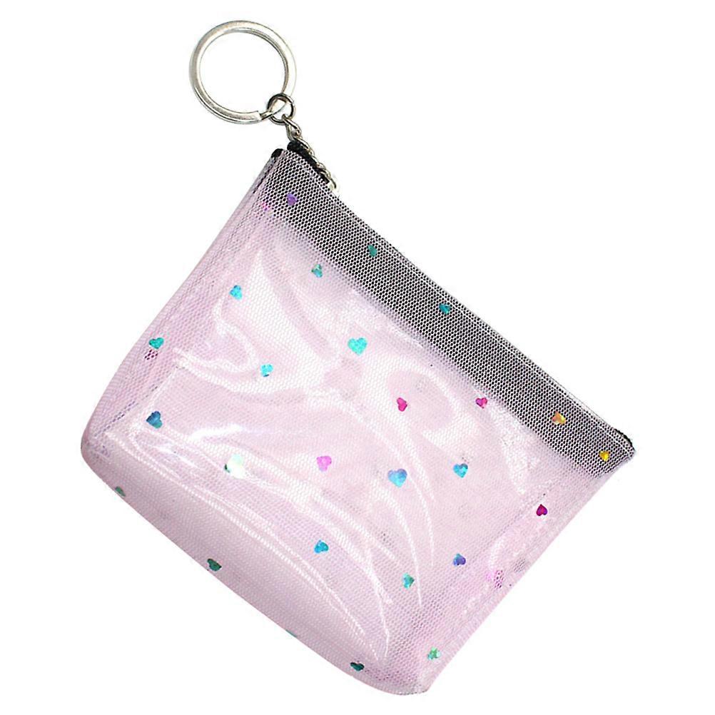 Borsa tascabile in PVC traslucido Gite scolastiche Portamonete portatile 1 pz