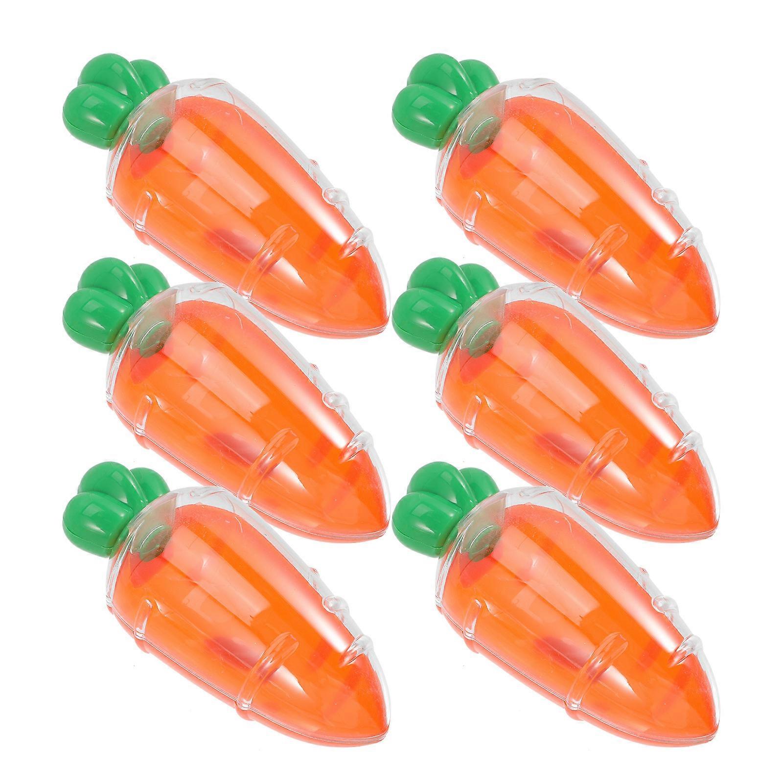 6pcs Carrot Shaped Candy Boxes Party Favor Containers Easter Treat Holders