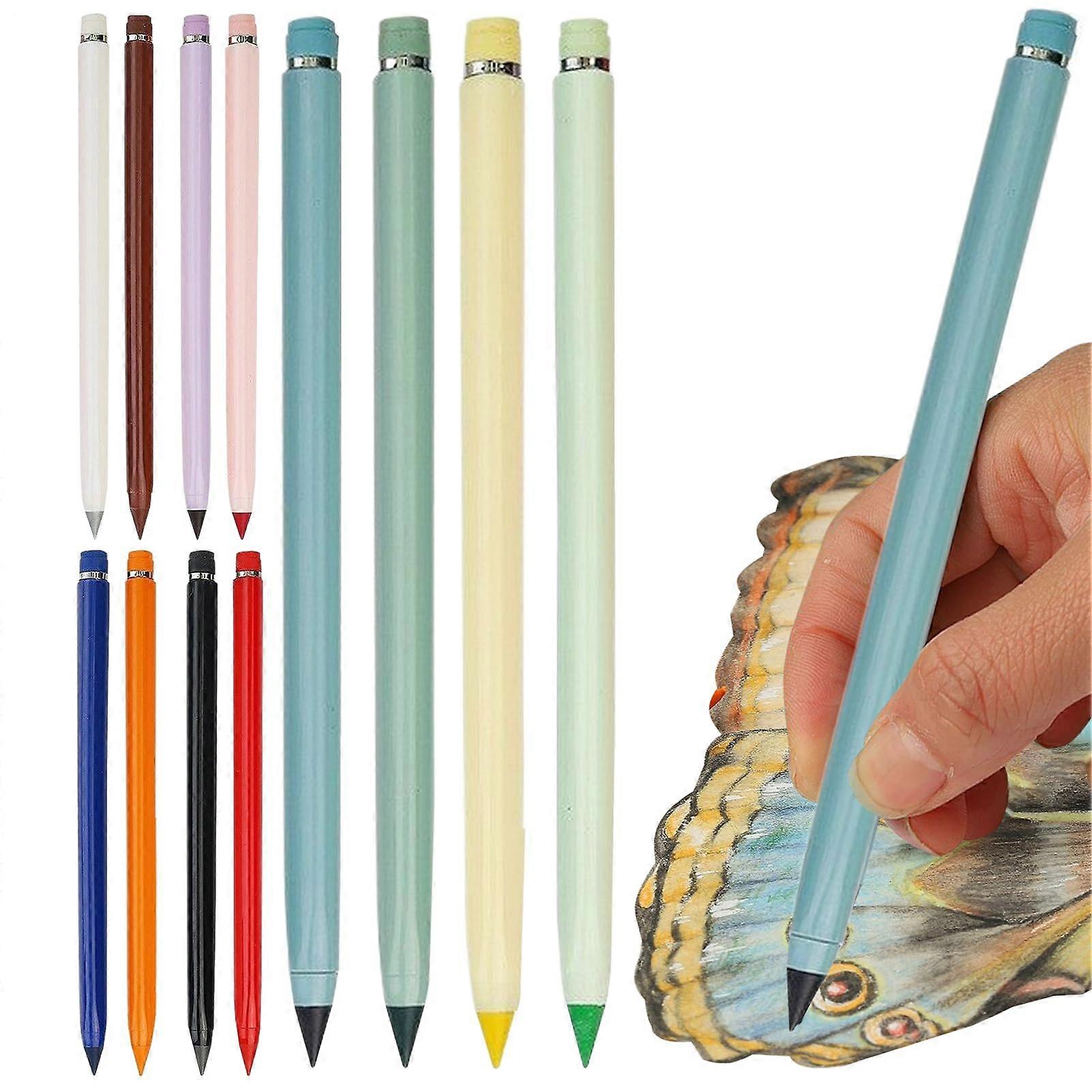 Colored Pencils for Adults, 12 Pieces No Ink Never Need Sharpening